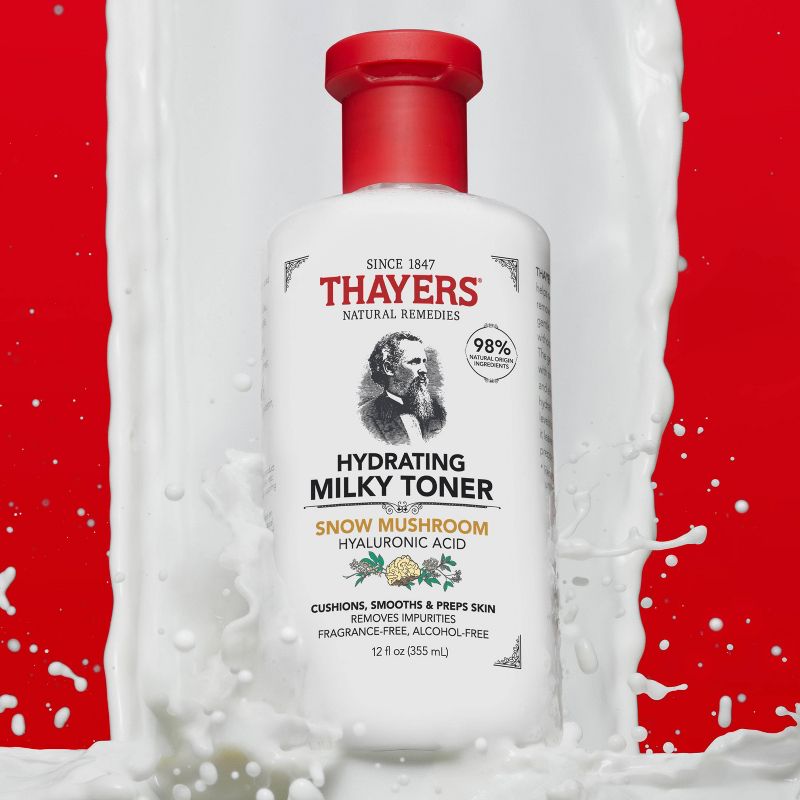 Thayers Natural Remedies Milky Hydrating Face Toner with Snow Mushroom and Hyaluronic Acid, 3 of 20