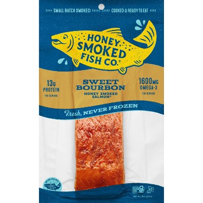 Honey Smoked Fish Co. Sweet Bourbon Salmon - 8oz : Target