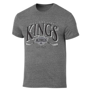 NHL Los Angeles Kings Men's Short Sleeve Gray Tri-Blend T-Shirt - 1 of 3