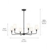 Kichler Lighting Pallas 6 - Light Chandelier in  Black - 3 of 4