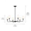 Kichler Lighting Pallas 6 - Light Chandelier in  Black - image 3 of 4