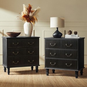 Phil 2 - Drawer Nightstand with Integrated Charging Station and Pull-Out Tray Set of 2丨HULALA HOME - 1 of 4