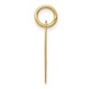 Black Bow Jewelry 14k Yellow Gold, Ella Collection Medium Fancy Script Initial V Pendant - 2 of 4