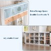 Hall Tree with Bench and Shoe Storage, 4-in-1 Tall Wood Farmhouse Entryway Bench Coat Rack, Adjustable Shelf - 4 of 4