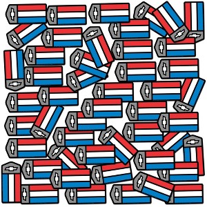 Chevrolet Camaro Emblem 50ct Vinyl Large Deluxe Stickers Variety Pack - 1 of 4