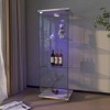 Display Cabinet with LED lights, Tempered Glass Antique Storage Cabinet Bookshelf for Living Room and Bedrooms -ModernLuxe - 2 of 4
