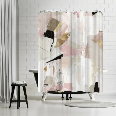 Americanflat Black Rose Gold I by Pi Creative Art 71" x 74" Shower Curtain