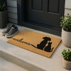 Evideco French Home Goods Sheltered Coir Doormat 30x18 Inch - 2 of 4