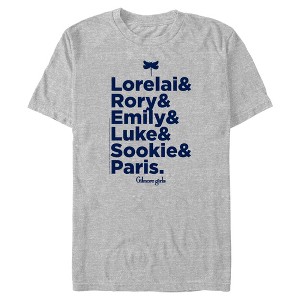 Mens Gilmore Girls Lorelai and Rory List T Shirt - 1 of 4