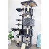 Racxily 84 in Cat Tree Tower with Large Condo Sisal Scratching Post Big Hammock and Top Platform - 4 of 4