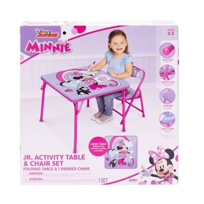 Disney Minnie Mouse Junior Table and Chair Furniture Set for Kids for Activity Drawing and Eating_4