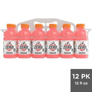 Gatorade G Zero Watermelon Splash Sports Drink - 12pk/12 fl oz Bottles - 1 of 4