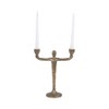 Modern Metal Taper Candle Holder with Abstract Human Figure Design - Contemporary Aluminum Sculptural Candle Stand for Home Decor and Centerpieces - 2 of 4