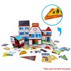 PICASSO-TILES 80 PC School, Hospital, Police Station,  3-in-1, Magnetic Tiles, Building Blocks, STEM Toys for Kids 3+ - 3 of 4