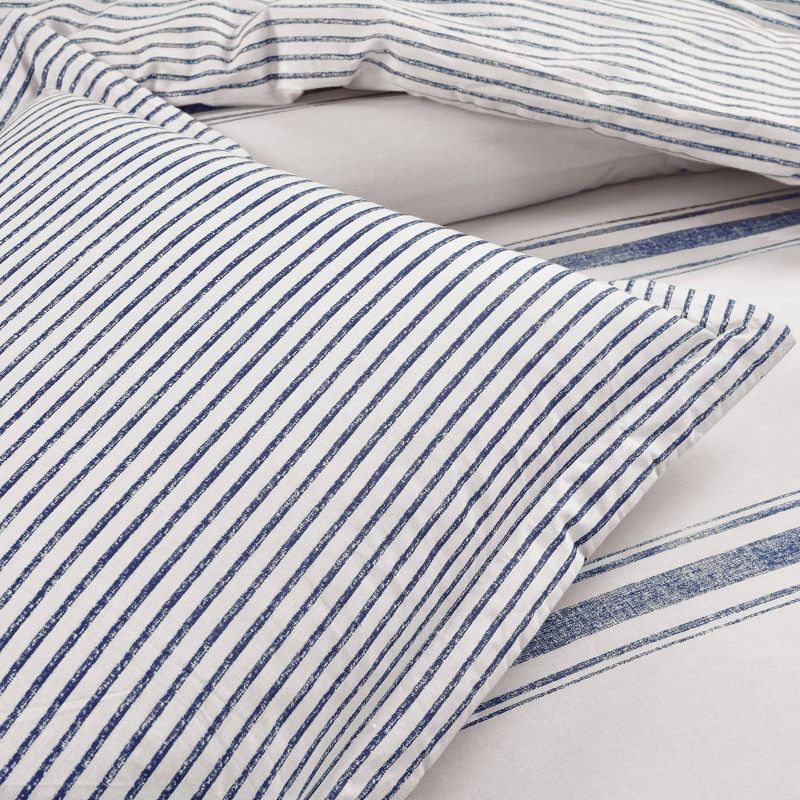 Farmhouse Stripe Reversible Cotton Comforter & Sham Set - Lush D&#233;cor, 6 of 15