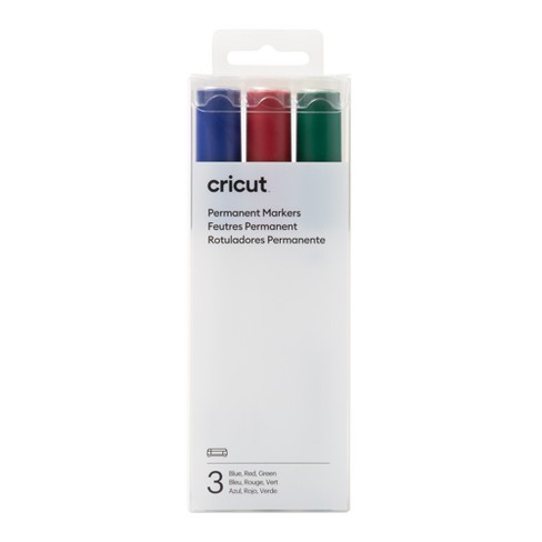 Cricut Permanent Markers 2.5 mm, Red, Green, Blue (3 ct) - Red
