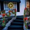 6 FT Christmas Garland,Artificial Christmas Garland with Red Flowers,Berries,Red and Gold Balls - 3 of 4