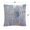 Claude Monet 16 X 16 Decorative Throw Pillow by Trademark Fine Art - 4 of 4