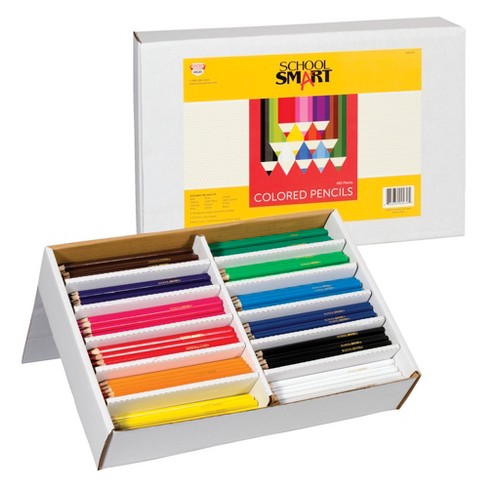School Smart Professional Colored Pencils, Assorted Colors, Pack