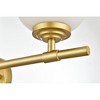 Elegant Lighting Ansley 3 light Chrome and frosted white Bath Sconce - 4 of 4