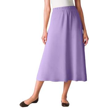 Woman Within Women's Plus Size 7-Day Knit A-Line Skirt