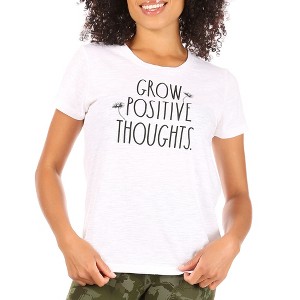 RAE DUNN - Women's Short Sleeve Classic Slub T-Shirt - 1 of 4