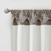 ChicFurnit Curtain Panel Twist Tab Lined Faux Silk for Stylish Living Room or Bedroom, Gray, 108"*50"*0.13" - 3 of 4
