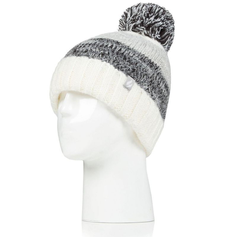 Women's Sloane Feather Knit Roll Up Hat, 1 of 3