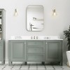 Lirago Framed Recessed Wall-mounted Bathroom Vanities Medicine Cabinet with Mirror with Shelves 36x24 Gold - 3 of 4