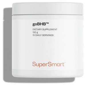 SuperSmart GoBHB (with Natural Lime Flavor) - Ketone Supplement for Energy & Focus - Made in USA | Non-GMO & Gluten-Free - 150 gms - 1 of 1