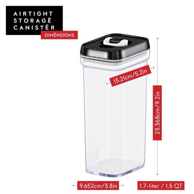 Clear Plastic Airtight BPA-Free Food Storage Containers Set