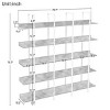 Large 5-Tier Open Bookcase,Modern Industrial Display Shelf with Metal Frame,Home Office MDF Board Storage Bookshelf-Baofuwish - 4 of 4