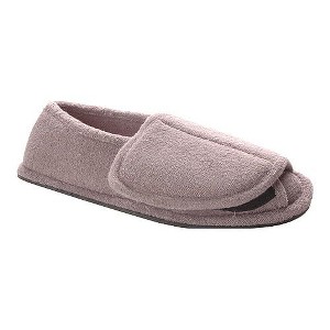 MUK LUKS Men's Terry Open Toe Velcro Slippers - 1 of 2