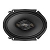 Pioneer® TS-A6881F 6-In. x 8-In. 350-Watt 4-Way Full-Range Coaxial Speakers Black and Gold, Max Power 2 Pack - 2 of 4