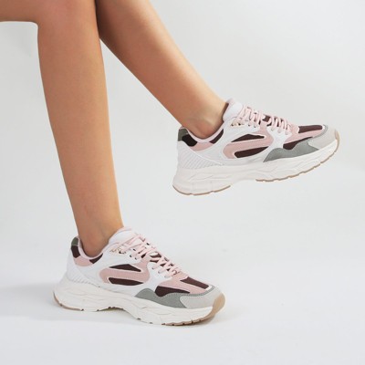 Женские кроссовки BERNESS Women's Bethania Chunky Mesh Sneakers White 11 — фото 4