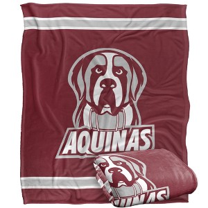 Aquinas College Primary Logo Silky Touch Blanket White 50x60 - 1 of 4