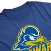 University Of Delaware Primary Logo Adult T-Shirt Royal - 3 of 4