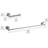 Elegant Lighting Alma 2-Piece Bathroom Hardware Set in Brushed Nickel - 2 of 4
