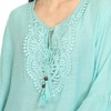 Women's Sheer Crochet Knee Length Cover Up Dress - White Mark - 4 of 4