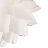 Possini Euro Design White Flower Pendant 25 1/4" Wide Modern Blooming Curved Petals for Dining Room Living House Home Foyer Kitchen Island Entryway - 3 of 4