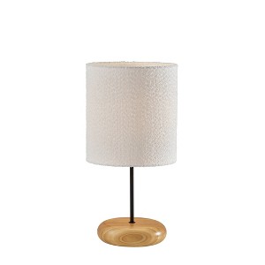 Adesso Brielle Tall Table Lamp Black: Modern Design, ETL Listed, Polyester Shade, Metal Body, 22" Height - 1 of 3