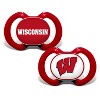 BabyFanatic Officially Licensed Pacifier 2-Pack - NCAA Wisconsin Badgers - 2 of 4