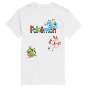 Men's - Pokémon - Sas Starters Short Sleeve Graphic T-Shirt - 1 of 4