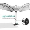 10ftx10ft Cantilever Patio Umbrella with Base - 3 of 4