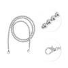 Unique Bargains Faux Pearl Handbag Strap Silver Tone 1 Pc - 3 of 4