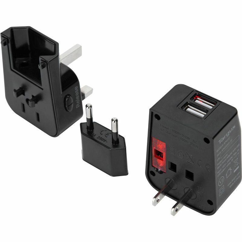 Targus World Travel Power Adapter with Dual USB Charging Ports, 1 of 10