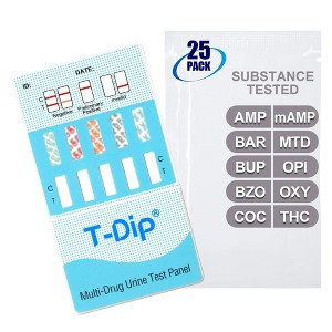 Mintegrity [25pk] 10 Panel Urine Drug Test Card for Home | High Sensitivity Substance Screening Home Detection Urine Dip Card | MT-WDOA-9104 - 1 of 4