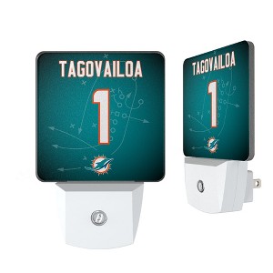 NFL Miami Dolphins Players Game Tactic Night Light 2-Pack - 1 of 4