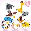 Joyfy 24/28 Packs Valentines Day Cards with Animal Building Blocks for Valentine Party Favor, Kids Classroom Exchange Gift, Valentine’s Greeting Cards - 4 of 4