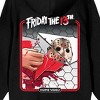 Friday The 13th Mask In Mirror Long Sleeve Black Adult Hooded Sweatshirt - image 4 of 4